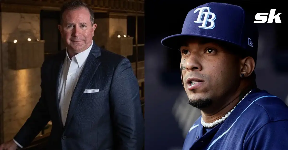 Side-by-side photo of Jay Reisingera and Tampa Bay Ray's Wander Franco for a Sportskeeda article